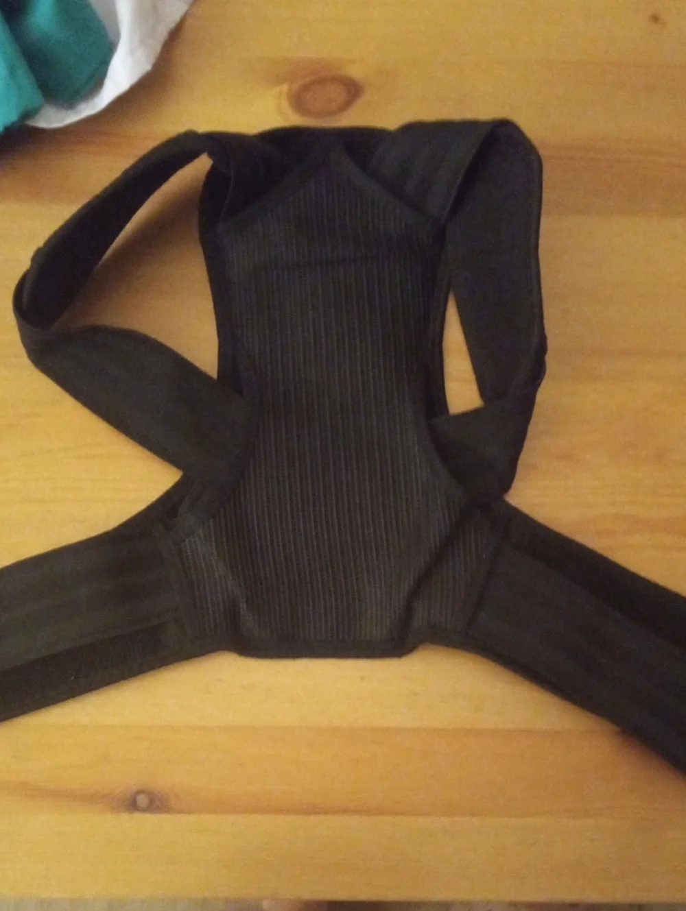 Medium Kids Black Adjustable Posture Support Brace - Unbranded